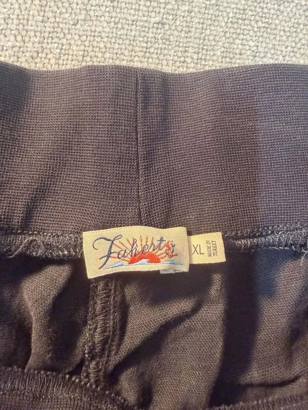 Faherty Brand Black Elastic Waist Lounge Shorts Size XL